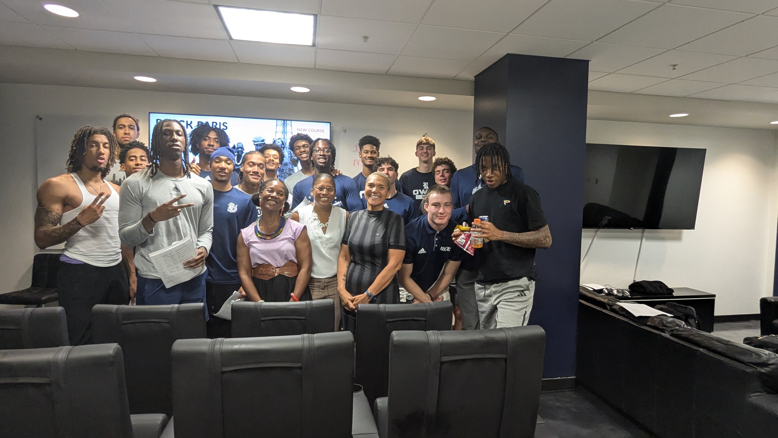 Professors with students